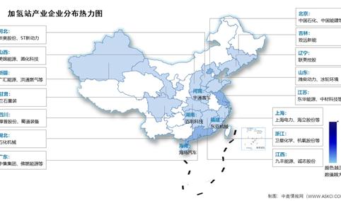 2025年上半年中国加氢站累计数量及企业分布情况分析（图）