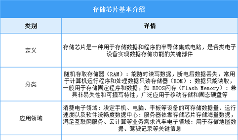 2026年中国存储芯片行业市场前景预测研究报告（简版）