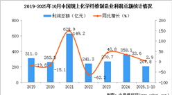 2025年1-10月中国化学纤维制造业经营情况：利润同比增长2.9%