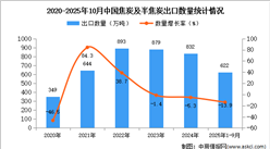 2025年1-10月中国焦炭及半焦炭出口数据统计分析：出口量同比下降13.9%