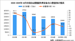 2025年1-10月中國自動數(shù)據(jù)處理設(shè)備出口數(shù)據(jù)統(tǒng)計(jì)分析：出口量同比下降5.3%