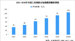 2026年中国工业相机市场规模预测及细分市场占比分析（图）