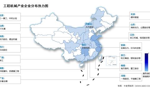 2026年中国工程机械平均工作时长及相关上市企业分布情况预测分析（图）