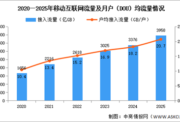 2025年中國(guó)通信業(yè)移動(dòng)互聯(lián)網(wǎng)流量分析（圖）