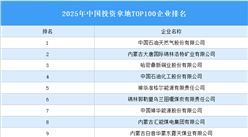 產(chǎn)業(yè)投資情報(bào)：2025年中國(guó)投資拿地TOP100企業(yè)排行榜（產(chǎn)業(yè)篇）