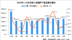 2025年12月全國(guó)工業(yè)鍋爐產(chǎn)量數(shù)據(jù)統(tǒng)計(jì)分析