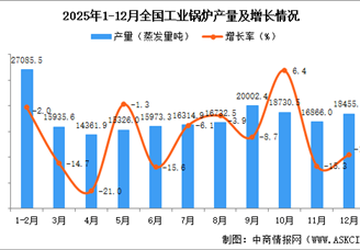 2025年12月全国工业锅炉产量数据统计分析