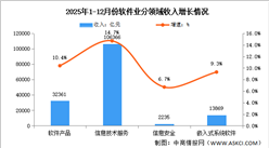 2025年1-12月中国软件业务收入及分领域运行情况分析（图）_20260211091449