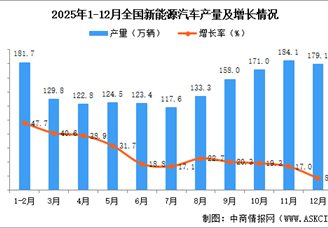 2025年12月全国新能源汽车产量数据统计分析
