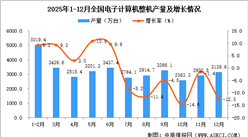 2025年12月全国电子计算机整机产量数据统计分析