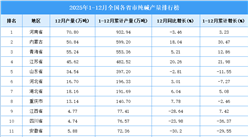 2025年全国各省市纯碱产量排行榜