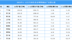 2025年全国各省市塑料制品产量排行榜