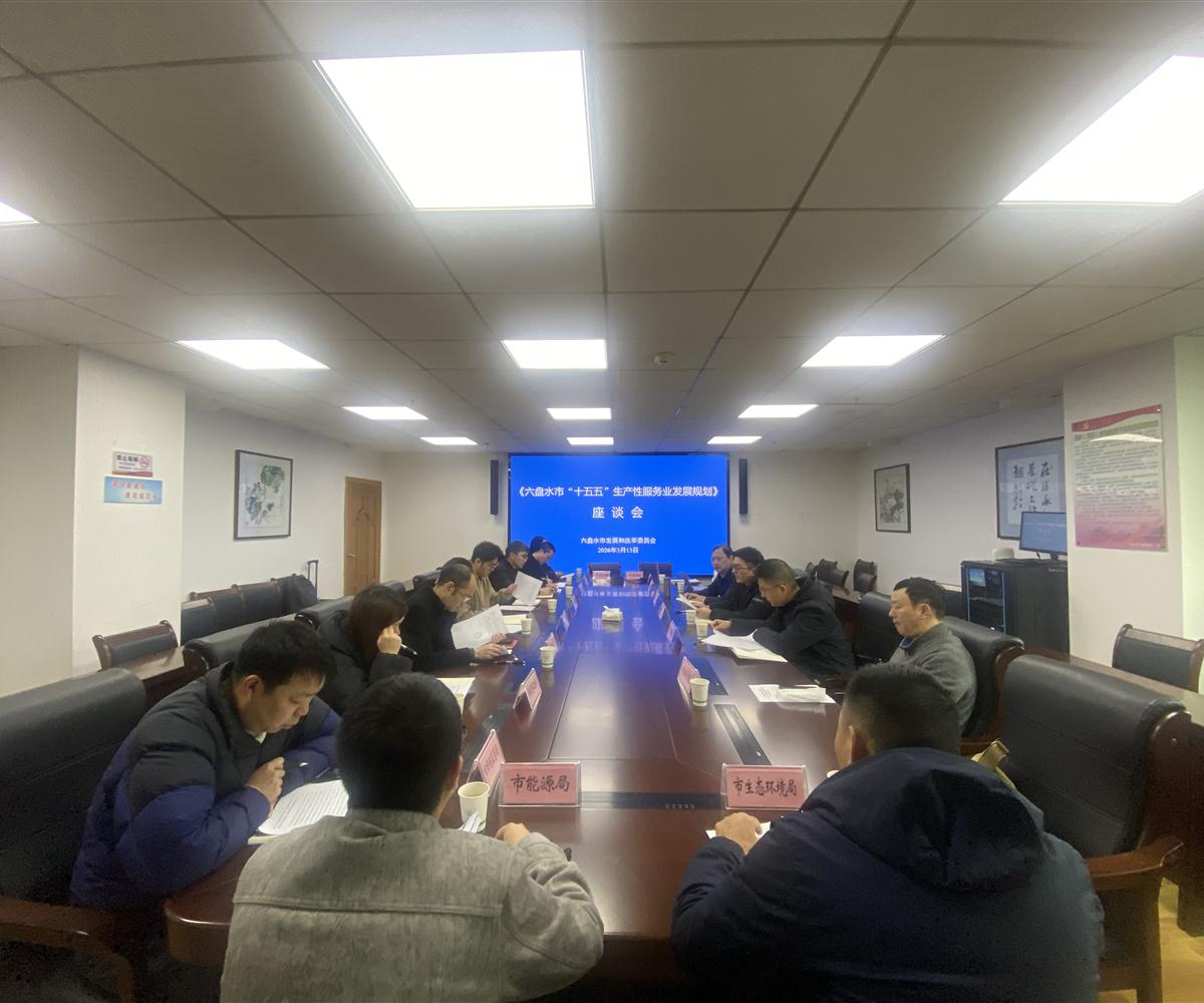 中商产业研究院赴六盘水市开展"十五五"生产性服务业发展规划编制调研工作