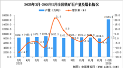2026年1-2月全国铁矿石产量数据统计分析