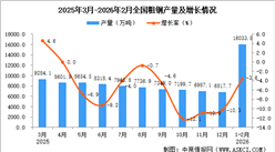 2026年1-2月全国粗钢产量数据统计分析