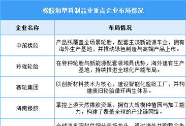2026年中国橡塑行业营业收入及重点企业布局预测分析（图）