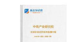 中商产业研究院：《2026年3月全国企业对外投资监测月报》发布