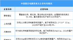 2026年中国固态电解质出货量及重点企业预测分析（图）