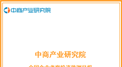 中商产业研究院：《2026年4月全国企业考察投资监测月报》发布