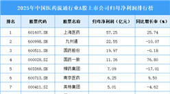 2025年中国医药流通行业上市公司净利润排行榜（附榜单）