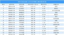 2025年南京A股上市公司营业收入排行榜TOP100（附榜单）