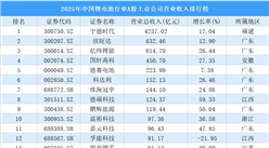2025年中国锂电池行业A股上市公司营业收入排行榜（附榜单）
