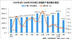 2026年3月全国工业锅炉产量数据统计分析