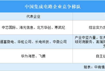 2026年中国集成电路市场规模及竞争格局预测分析（图）