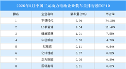 2026年5月中国三元动力电池企业装车量排行榜TOP10（附榜单）