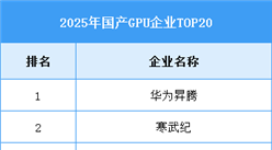 2026年中国GPU市场空间及企业排名预测分析（图）