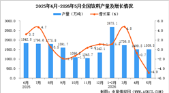 2026年5月全国饮料产量数据统计分析