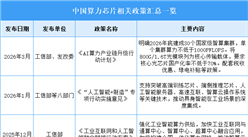 2026年中国算力芯片行业最新政策汇总一览（表）
