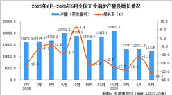 2026年5月全国工业锅炉产量数据统计分析