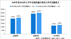 2026年上半年全国居民收入和消费支出情况：收入实际增长4.2%（附图表）