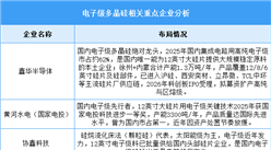 2026年中国电子级多晶硅需求量及重点企业分析预测分析（图）