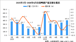 2026年6月全国啤酒产量数据统计分析