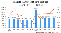 2026年6月全国粗钢产量数据统计分析