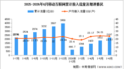 2026年1-6月中国通信业移动互联网及移动短信业务分析（图）