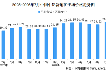 2026年7月中国稀土价格走势分析：价格指数呈波动上涨态势