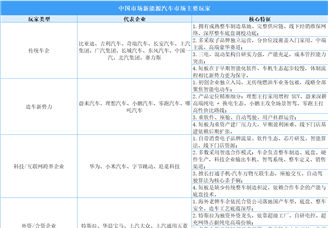 2026年中国新能源汽车企业玩家及重点企业分析（图）