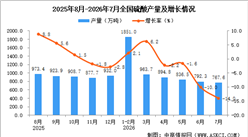2026年7月全国硫酸产量数据统计分析