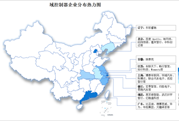 2026年中国域控制器重点企业及企业分布分析（图）