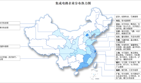 2026年中国集成电路产业区域竞争力格局及企业分布分析（图）