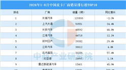 2026年1-8月中国皮卡厂商销量排行榜TOP10（附榜单）