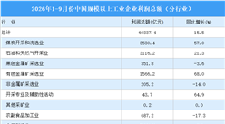 2026年1-9月全国规上工业企业利润总额情况：制造业利润总额同比增长17%（图）