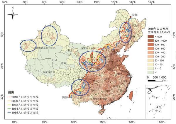 近80年西北部人口密度增长8倍 东南部人口密度增长近3倍