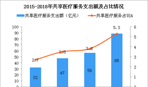 共享医疗服务发展较缓  2018年共享医疗服务支出额为88亿元（图）