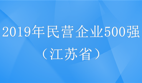 2019年中国民营企业500强排行榜（江苏省）