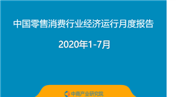 2020年1-7月中國零售消費行業經濟運行月度報告（附全文）