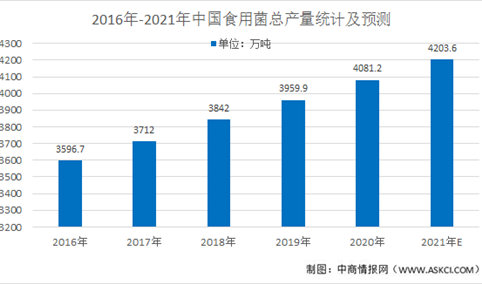 2021年中国食用菌的产业市场规模及发展趋势预测分析